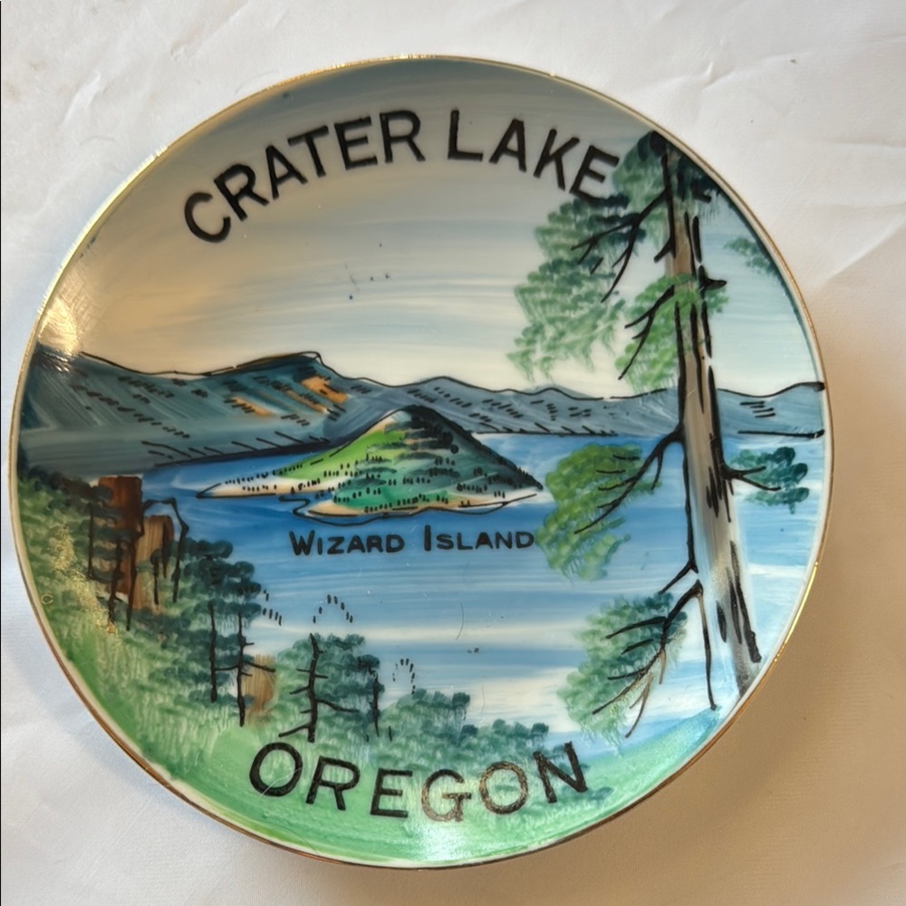 Crater Lake Oregon Decorative Plate